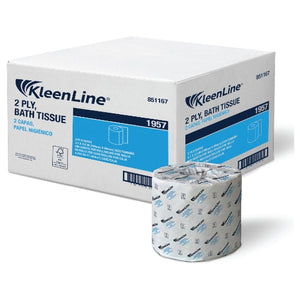 KleenLine 1957 2-Ply Bath Tissue FSC 96 Rolls, 500 Sheets Per Roll