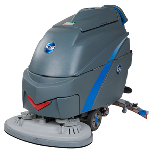 ICE i28BTL, Walk Behind Floor Scrubber, 28", 26 Gallon, Disk, 5/5/3 and Lifetime Lithium Battery Warranty