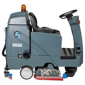 ICE RS28L-CY, Rider Floor Sweeper Scrubber, 28", 29 Gallon, 5/5/3 and Lifetime Lithium Battery Warranty
