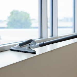 14-inch ProBlade on a windowsill, connected to a carbon fiber GoHigh pole