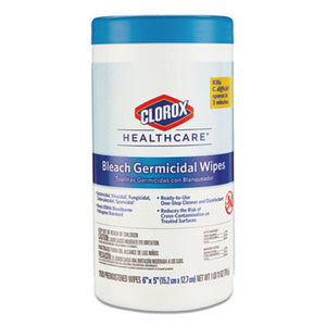 Clorox Healthcare® Bleach Germicidal Wipes (6" x 5" | 150 Wipe Canisters) - Case of 6