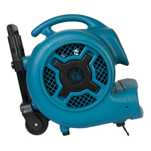XPOWER X-830H 1 HP Air Mover w/ Telescopic Handle & Wheels