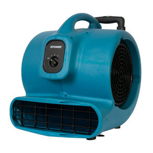 XPOWER X-830H 1 HP Air Mover w/ Telescopic Handle & Wheels