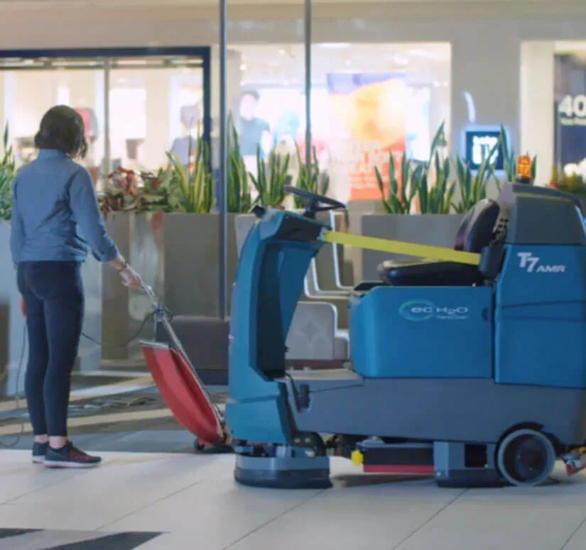 how to drain tennant floor scrubber