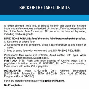 KleenLine™ Pro Lemon Neutral Cleaner - 1 Gallon, 4 per case