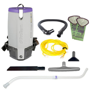 Proteam Supercoach Pro 10QT | Backpack Vacuum | 12lbs | Electric | With Tools | HEPA | 3 Year Warranty