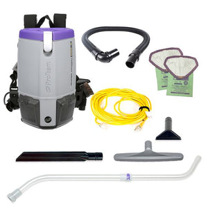 Proteam Supercoach Pro 6QT, Backpack Vacuum, 11.6lbs, Electric, With Tools, HEPA, 3 Year Warranty