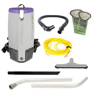 Proteam Supercoach Pro 10QT | Backpack Vacuum | 12lbs | Electric | With Tools | HEPA | 3 Year Warranty