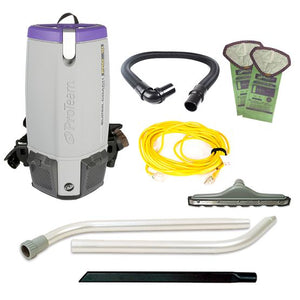Proteam Supercoach Pro 10QT | Backpack Vacuum | 12lbs | Electric | With Tools | HEPA | 3 Year Warranty