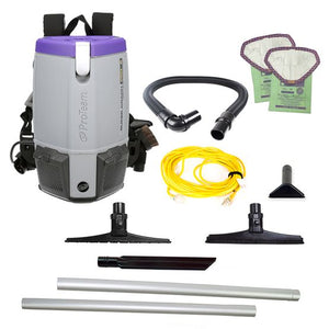 Proteam Supercoach Pro 6QT, Backpack Vacuum, 11.6lbs, Electric, With Tools, HEPA, 3 Year Warranty