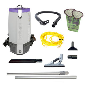 Proteam Supercoach Pro 10QT | Backpack Vacuum | 12lbs | Electric | With Tools | HEPA | 3 Year Warranty