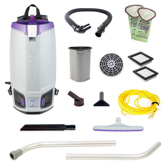 ProTeam GoFit 10QT Backpack Vacuum with 2-Piece Wand Kit