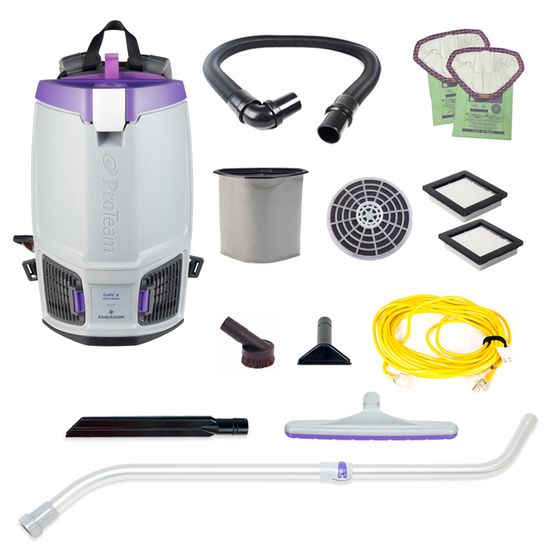 ProTeam GoFit 6QT Backpack Vacuum with Telescoping Wand Kit