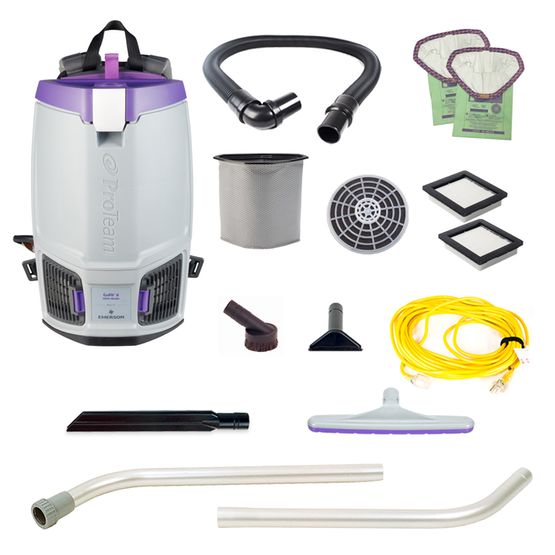 ProTeam GoFit 6QT Backpack Vacuum with 2-Piece Wand Kit