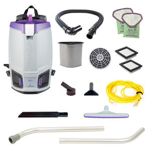 Proteam Gofit 6QT, Backpack Vacuum, 12.9lbs, Electric, With Tools, HEPA, 3 Year Warranty