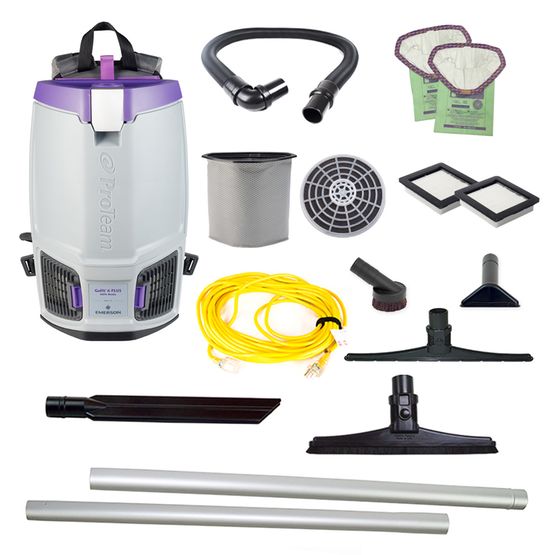 Proteam Gofit 6QT Plus, Backpack Vacuum, 12.9lbs, Electric, With Tools, HEPA, 3 Year Warranty