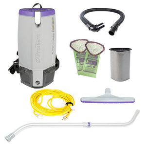 Proteam Supercoach Pro 10QT | Backpack Vacuum | 12lbs | Electric | With Tools | HEPA | 3 Year Warranty