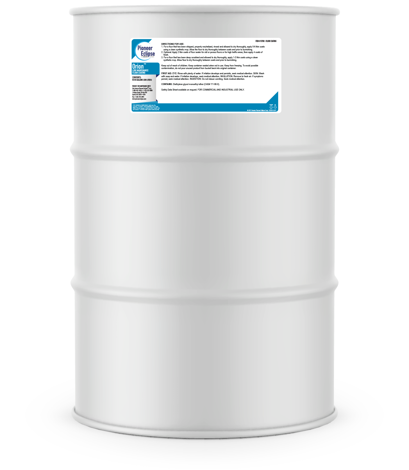 137DR | Pioneer Eclipse Orion™ | Low Maintenance Floor Coating | 55 Gallon Drum