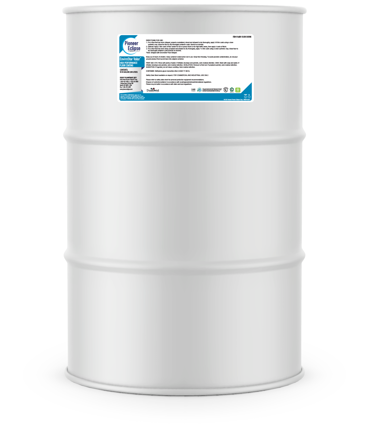146DR | Pioneer Eclipse EnviroStar Valor™ | High Performance Floor Coating | 55 Gallon Drum