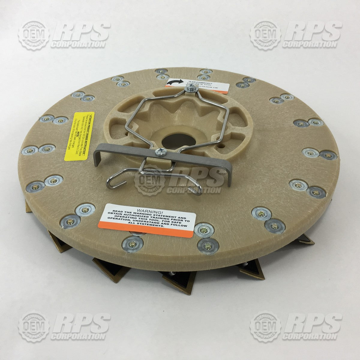 FactoryCat/Tomcat 15-425-0100MECWCT, 15" Diamabrush,Metal 100 Grit - Clockwise,Metal Blade