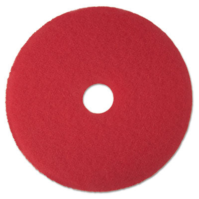 13" Red Buffing Pad, Case of 5, Tennant 1243341