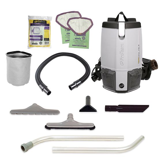 107363 | ProVac FS 6 | Backpack Vacuum | 6QT | 11.6lbs | Electric | With Tools | HEPA | 3 Year Warranty