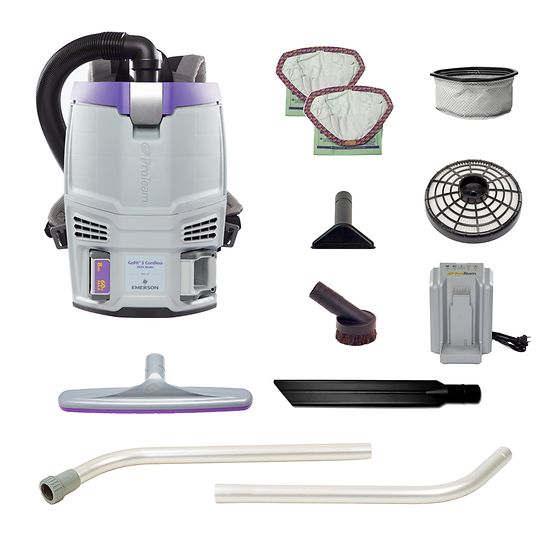 ProTeam GoFit 3QT Cordless Backpack Vacuum with 2-Piece Wand Kit