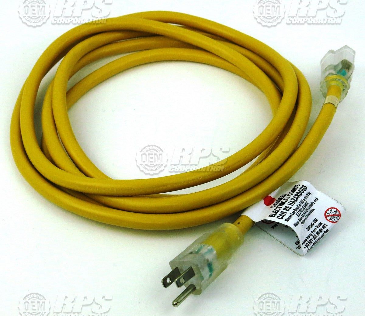 FactoryCat/Tomcat 250-2441C, Power Cord,Yellow,12',12/3