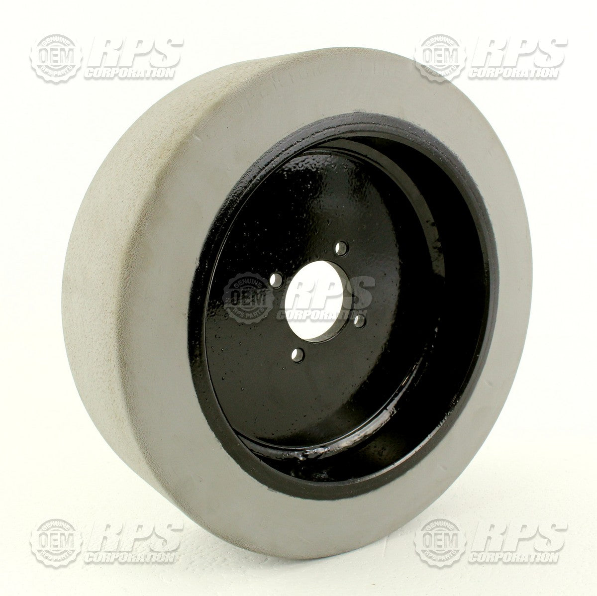 FactoryCat/Tomcat 253-6191, Wheel Assembly,Rear,3.5"W Grey Poly