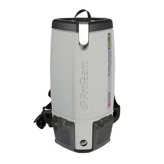 107649 | Proteam Stratus Super Coach Pro 10 | Backpack Vacuum | 10QT | 12.9lbs | Electric | With Tools | HEPA | 3 Year Warranty