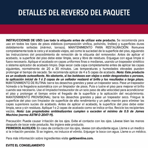 KleenLine™ Pro Enhanced Low Maintenance Finish-  5 Gallon