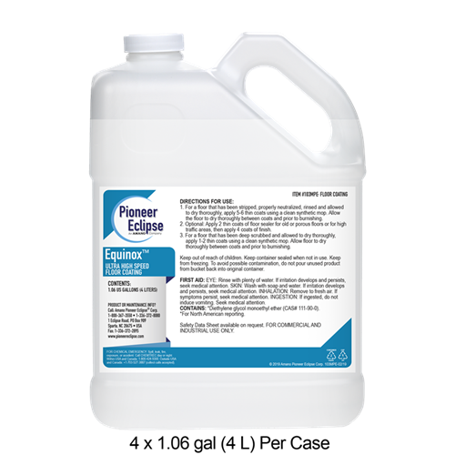 103MPE | Pioneer Eclipse Equinox™ | Ultra High Speed Floor Coating | 4 X 1.06 Gallons