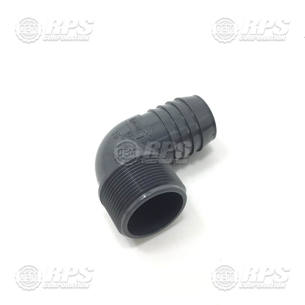 FactoryCat/Tomcat 500-1210, Fitting,Elbow, 1-1/2 NPT X 1-1/2 Barb Male, Nylon