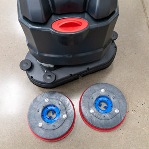 Walk Behind Floor Scrubber, 26", 22 Gallon, Battery, Self Propel, Disk, 3/3/1/1 Warranty