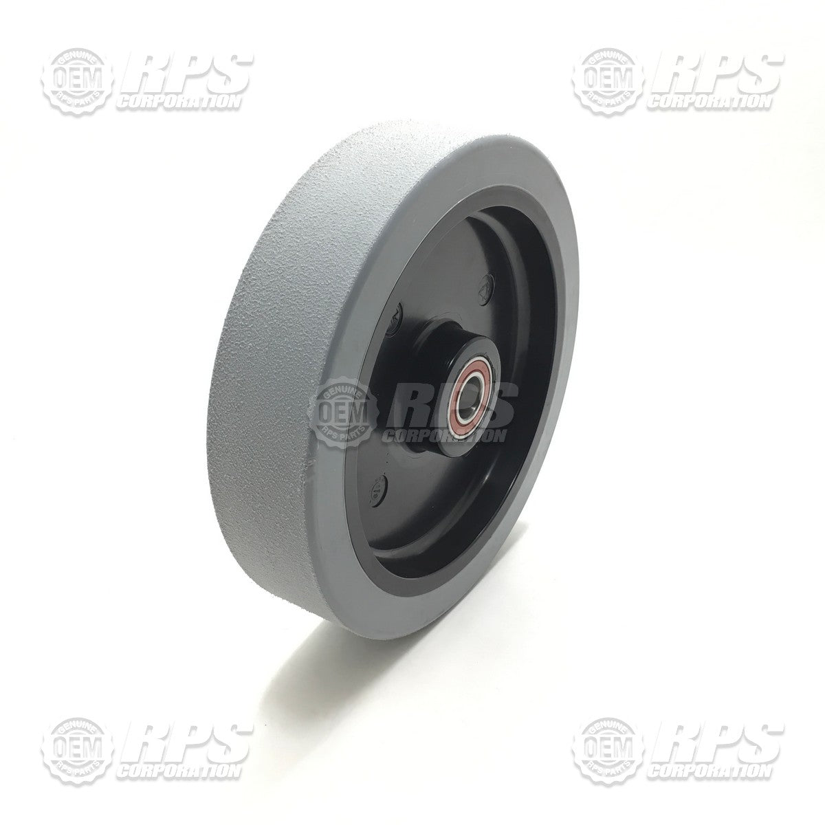 FactoryCat/Tomcat 600-6180, Wheel Assembly,Rear,Poly,2.7 W Grey Poly, 65 ShA Double Bearing