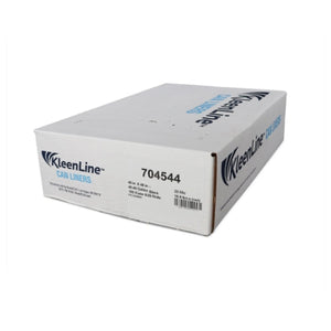 KleenLine Can Liner 40x48 22 MIC Black, 40-45 Gallon Capacity, 6 rolls of 25 liners, 150 Count