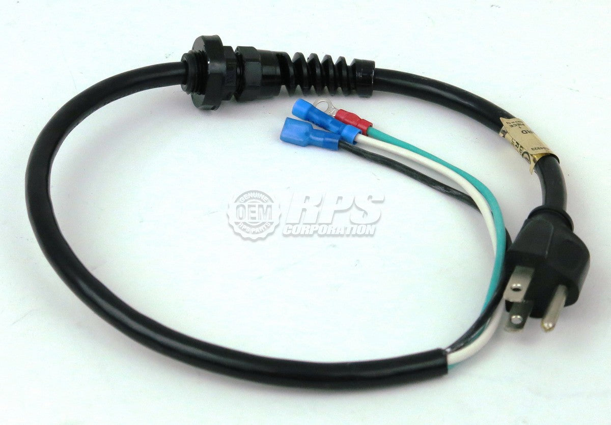 FactoryCat/Tomcat 800-1014, 17" Pigtail Power Cord w/Strain Relief, Nut and Conn
