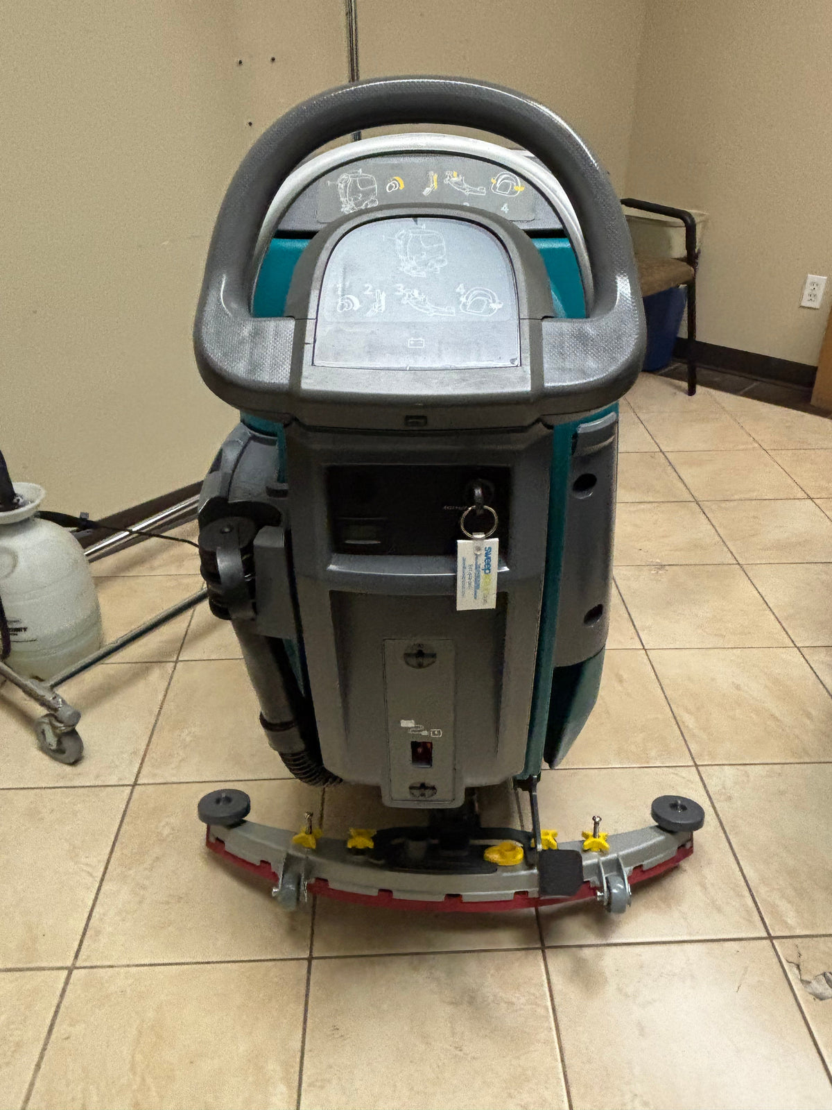 Refurbished Tennant T300e, 20" Walk Behind Disk Floor Scrubber, Battery, Pad Assist, 3/1/1 Warranty, Quick Ship