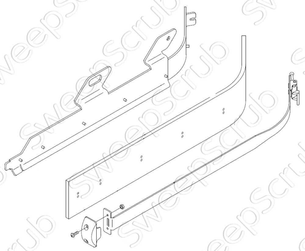 Left Side Squeegee Kit - Tennant 9013757