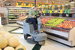 Advance Advolution 2710, Floor Burnisher, 27", 1600 RPMs, Ride On, Battery, Dust Control, 3 Year Warranty