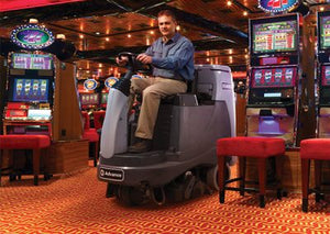 Advance ES4000, Carpet Extractor, 28 Gallon, 28", Ride On, Battery, 3 Year Warranty