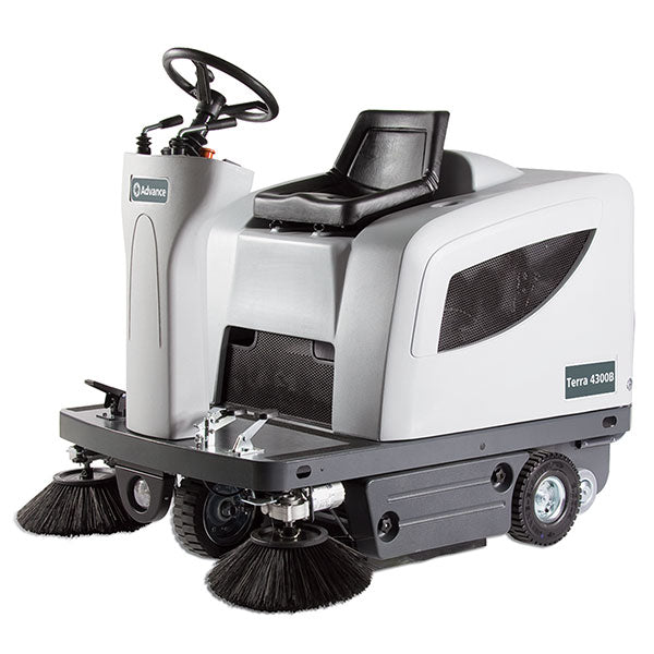 Advance Terra 4300B, Floor Sweeper, 46", 18 Gallon Hopper, Ride On, Battery, 18 Gallon Hopper, 3 Year Warranty