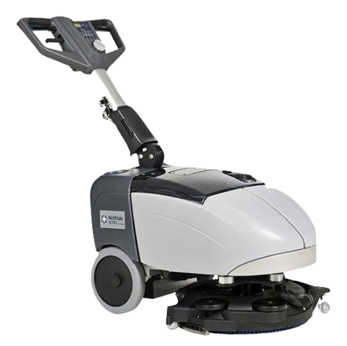 Advance SC351, Walk Behind Floor Scrubber, 14", 2.5 Gallon, Battery, Pad Assist, Forward and Reverse, Disk, 3 Year Warranty, 9087342020