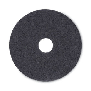 Stripping Floor Pads, 16" Diameter, Black, 5/carton