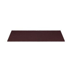 Deep Scrub Pads, 28 X 14, Maroon, 10/carton