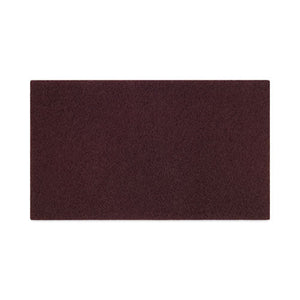 Deep Scrub Pads, 28 X 14, Maroon, 10/carton
