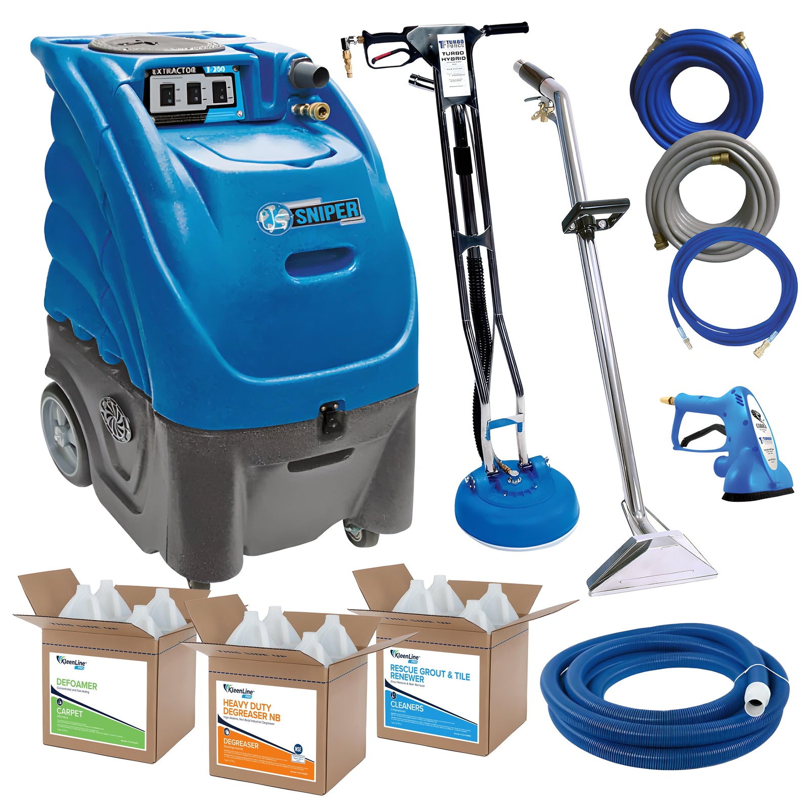 Sandia 80-5000 Sniper 12 Gallon 1200 PSI Corded Hard Surface Extractor Pro Package