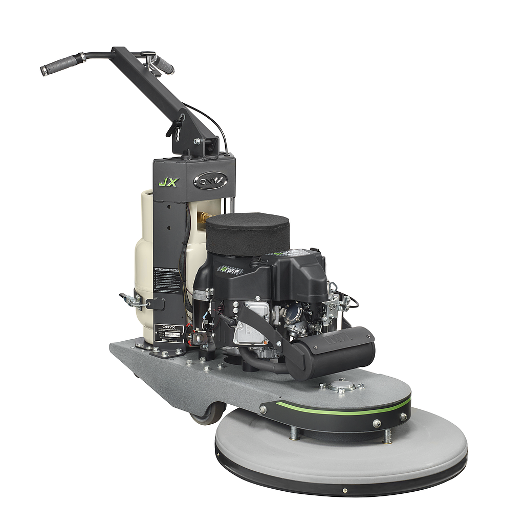 Propane Floor Burnisher, Onyx JX7-700, 27", 1,200-2,100 RPMs, 708 CC Engine, Dust Control, 3 Year Warranty Engine 1 Year Warranty