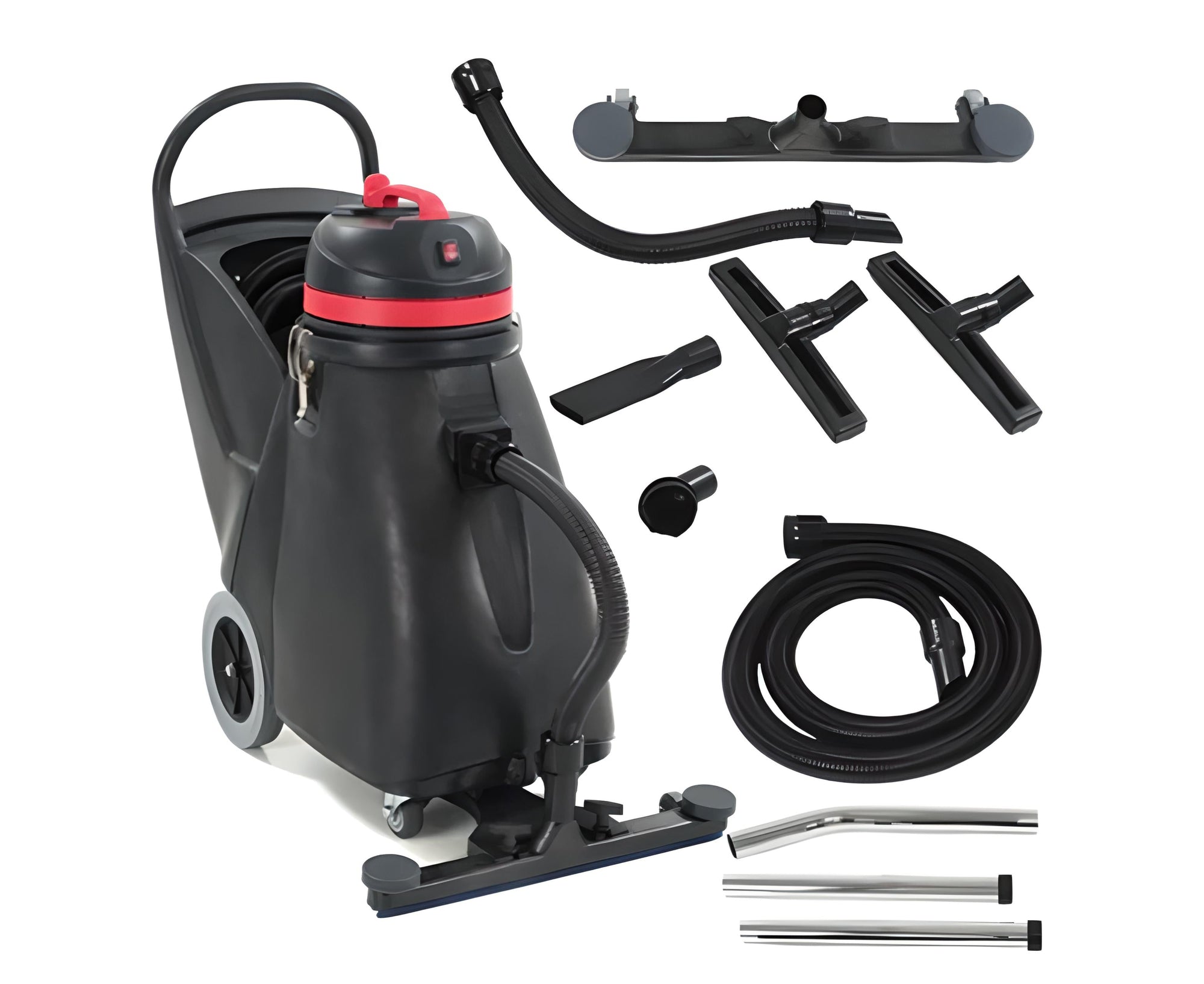 Shop Vac, 18 Gallon, Push, Front Mount Squeegee, Tool Kit, 3/3/1 Warranty