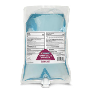 Hand Sanitizer, Alcohol Foaming, Case of 6 X 1000 ML, Includes White Dispenser